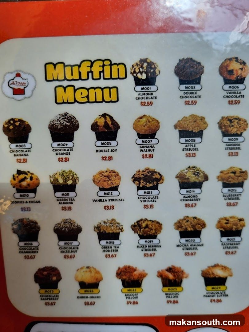 Muffin Menu