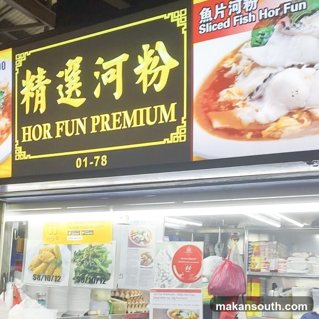 Food Stall Interior and Signage