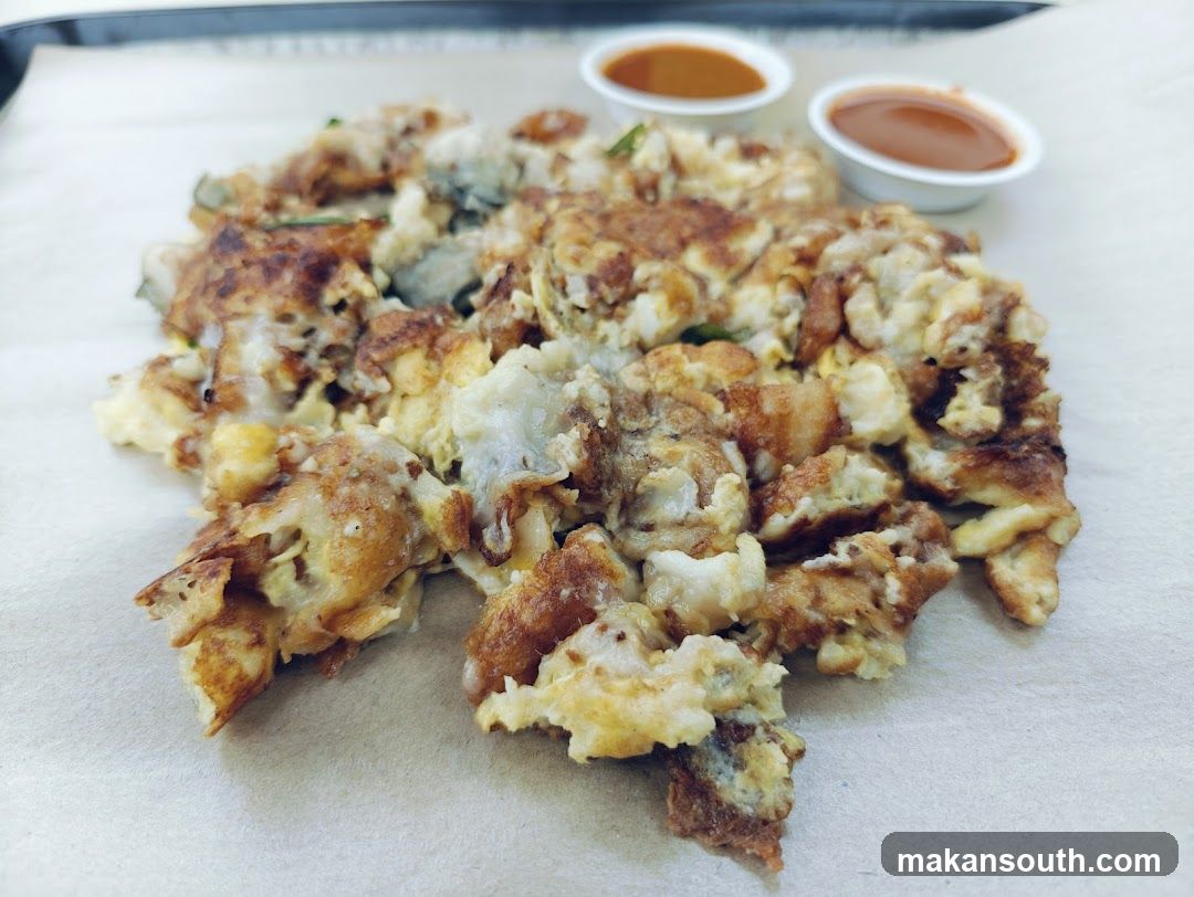 Oyster Omelette with Sauces
