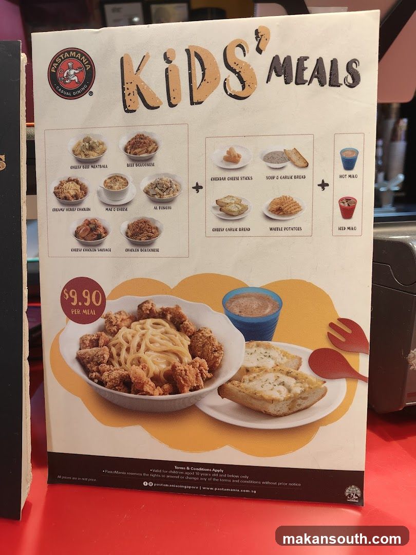 Kids' Meals Menu Board