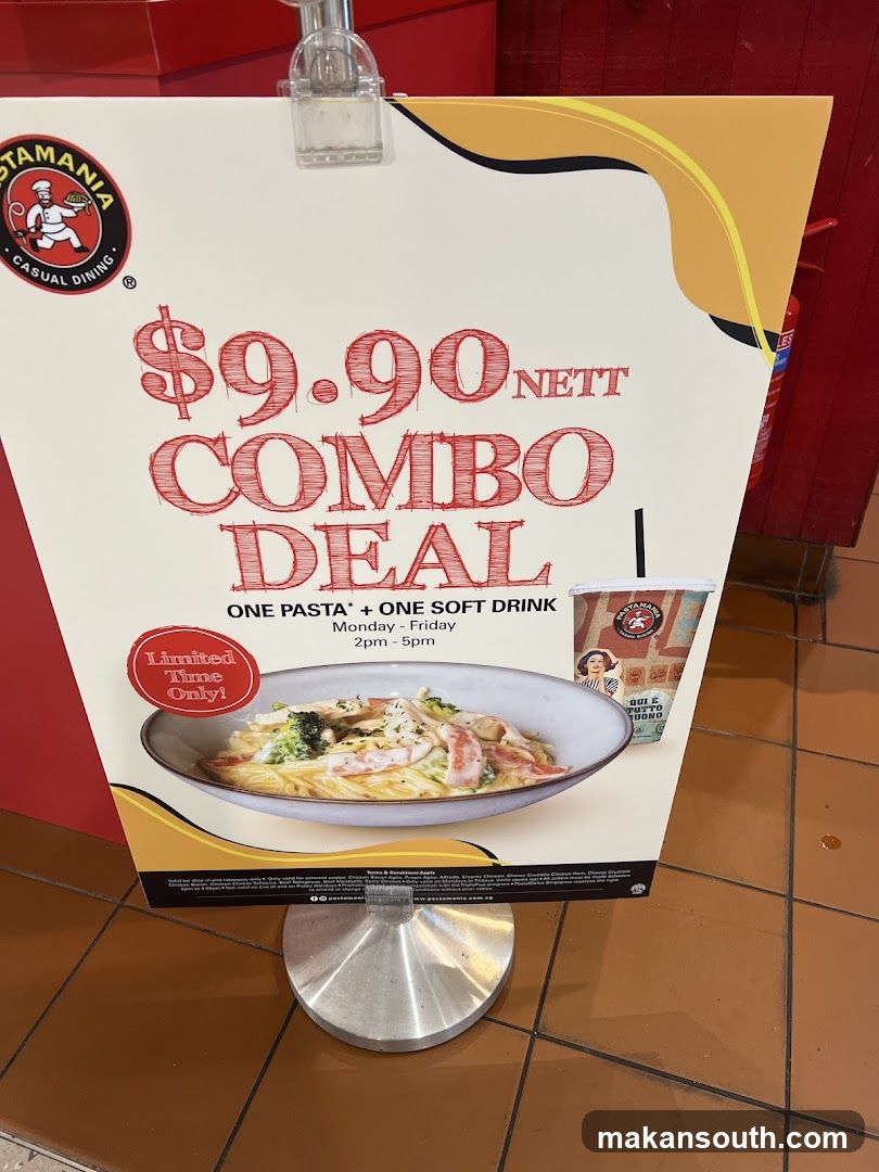 Pasta Combo Deal Signage