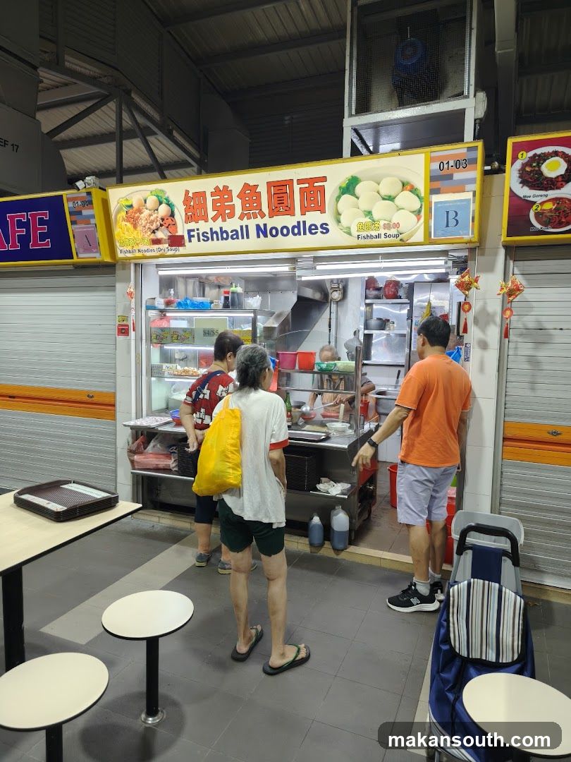 Fishball Noodles Stall Interior View