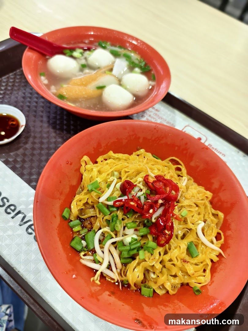 Noodle and Fish Ball Soup