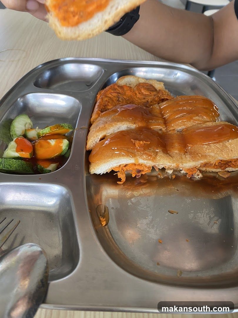 Food Tray with Sandwich and Salad