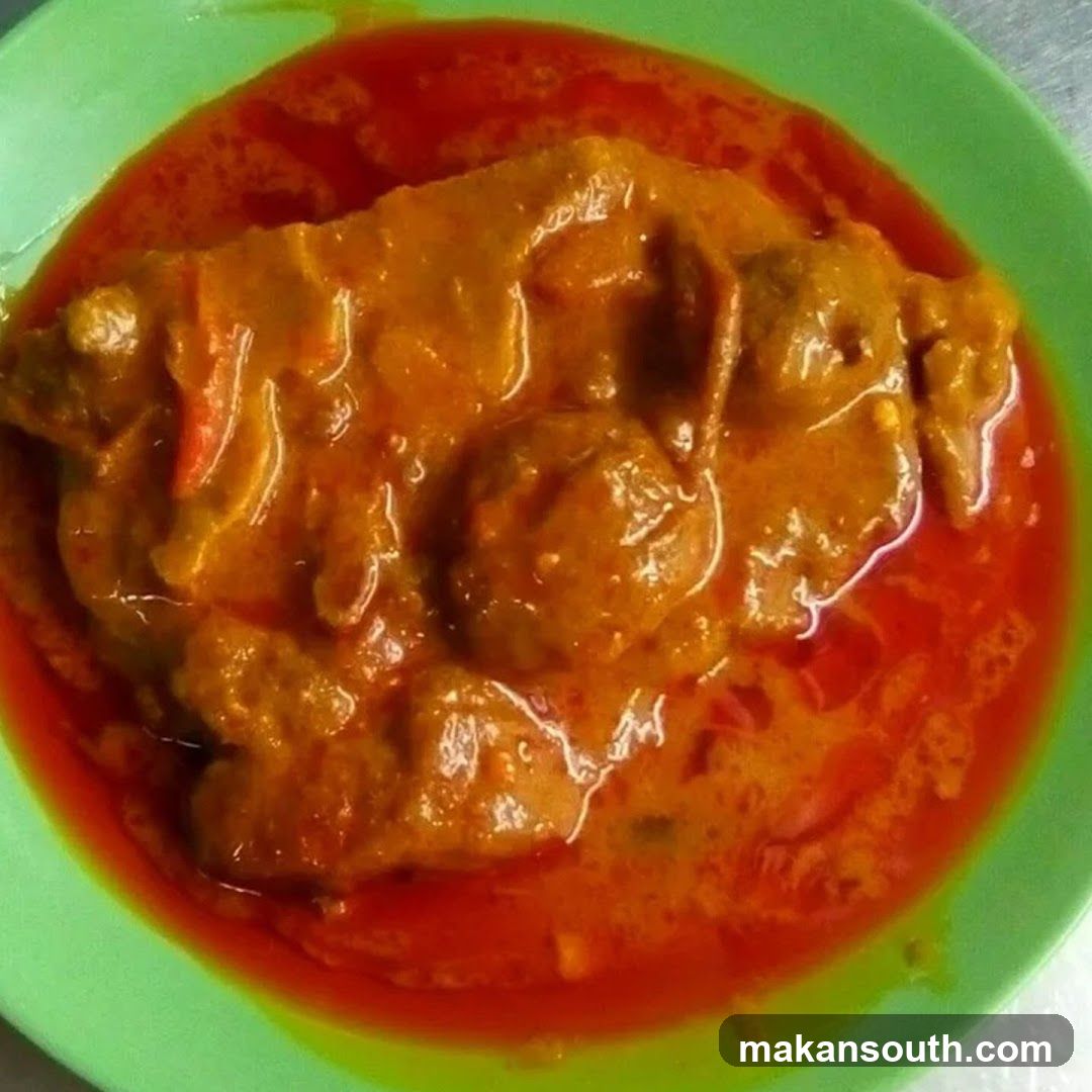 Curry Dish in Green Bowl