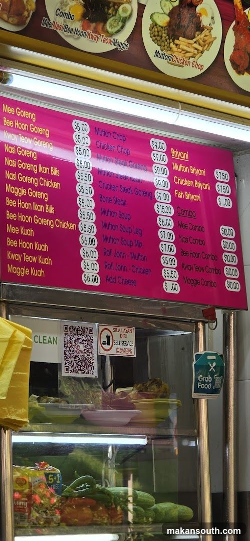 Food Stall Menu Board