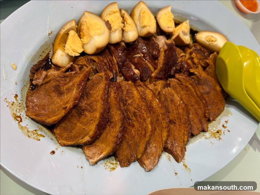 Sliced Meat and Boiled Eggs Dish