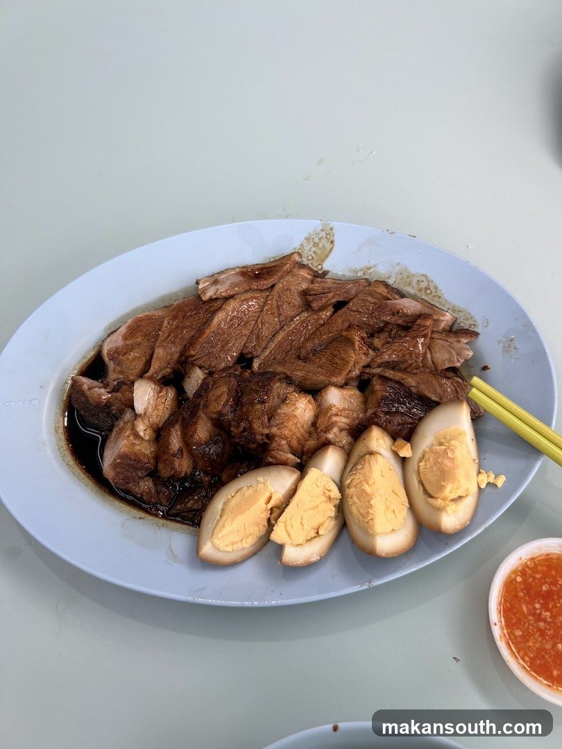 Sliced Meat and Boiled Eggs Dish