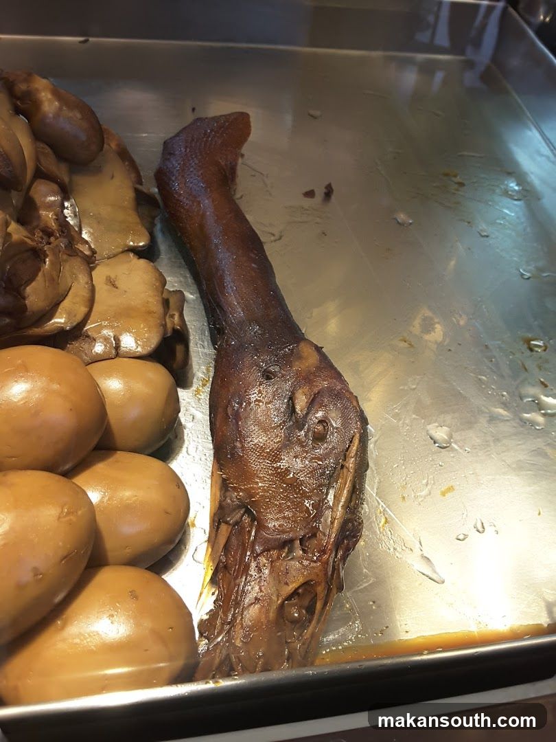 Braised Duck Parts Display