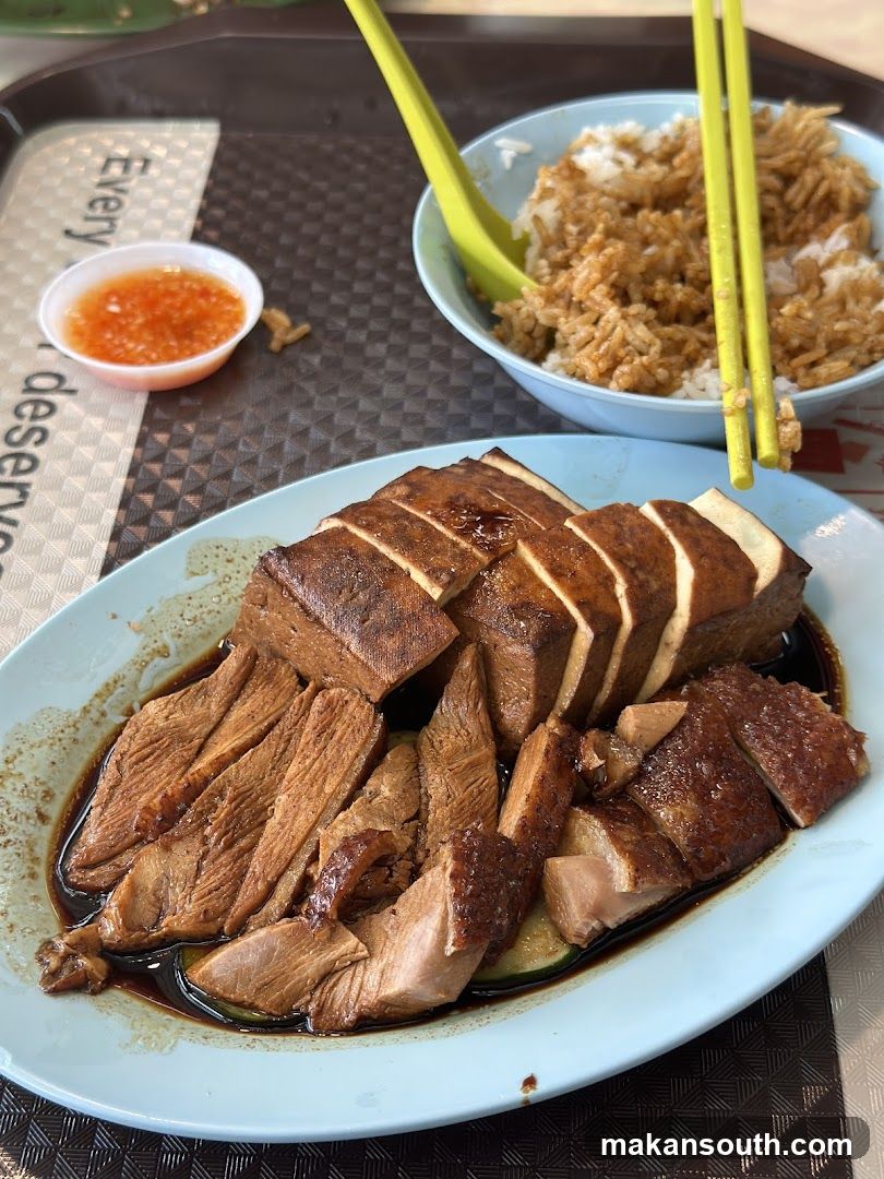 Roast Meat and Rice Meal