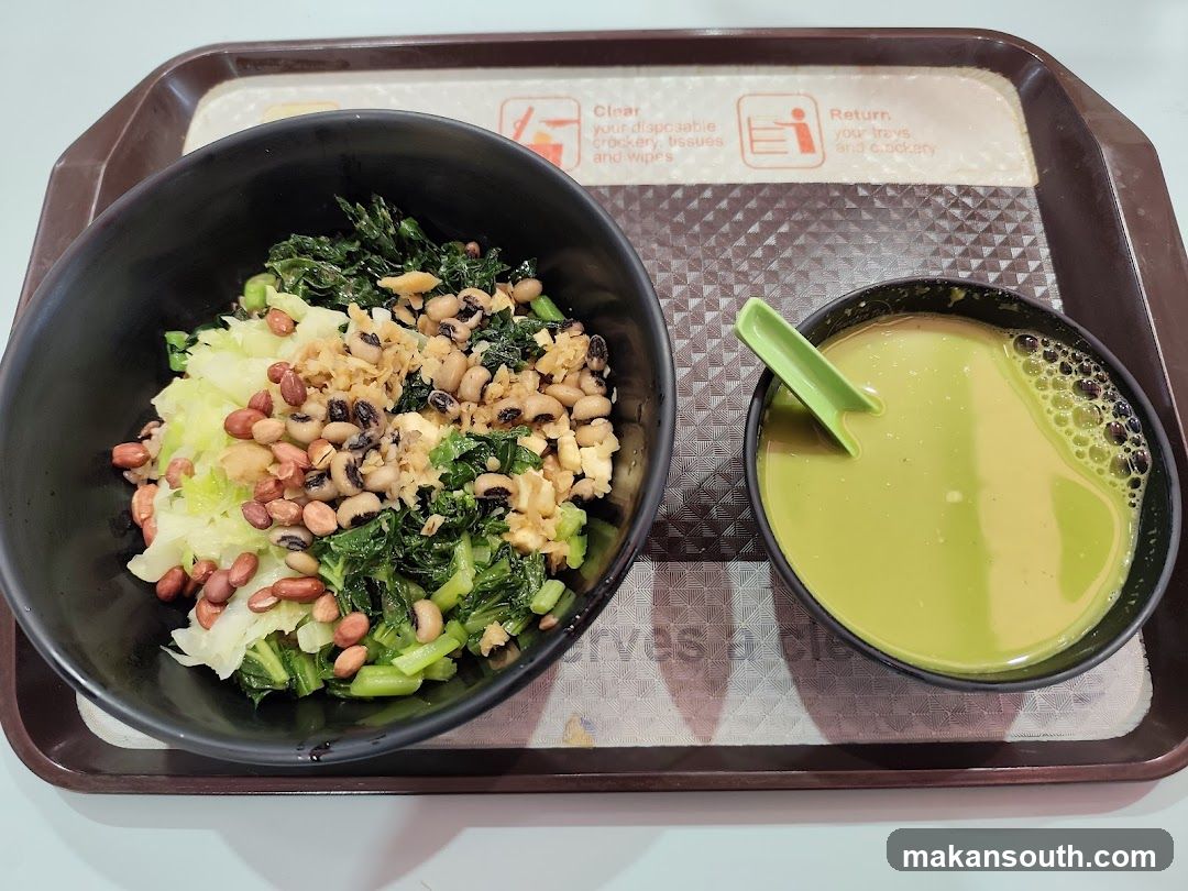 Meal Tray with Salad and Soup