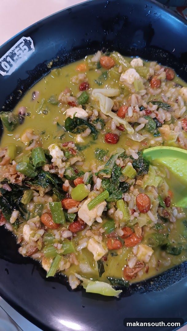Bowl of Green Curry Rice