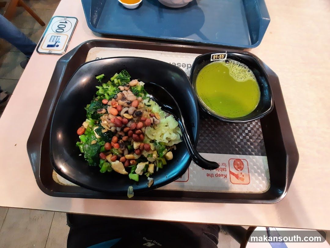 Food Tray with Salad and Soup