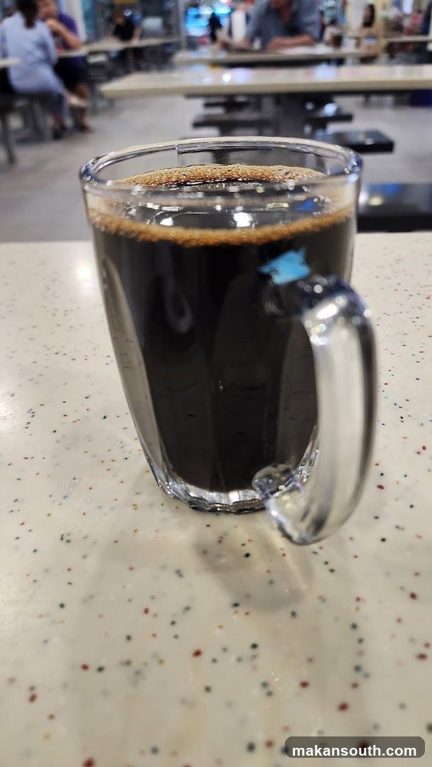 Coffee in a glass mug