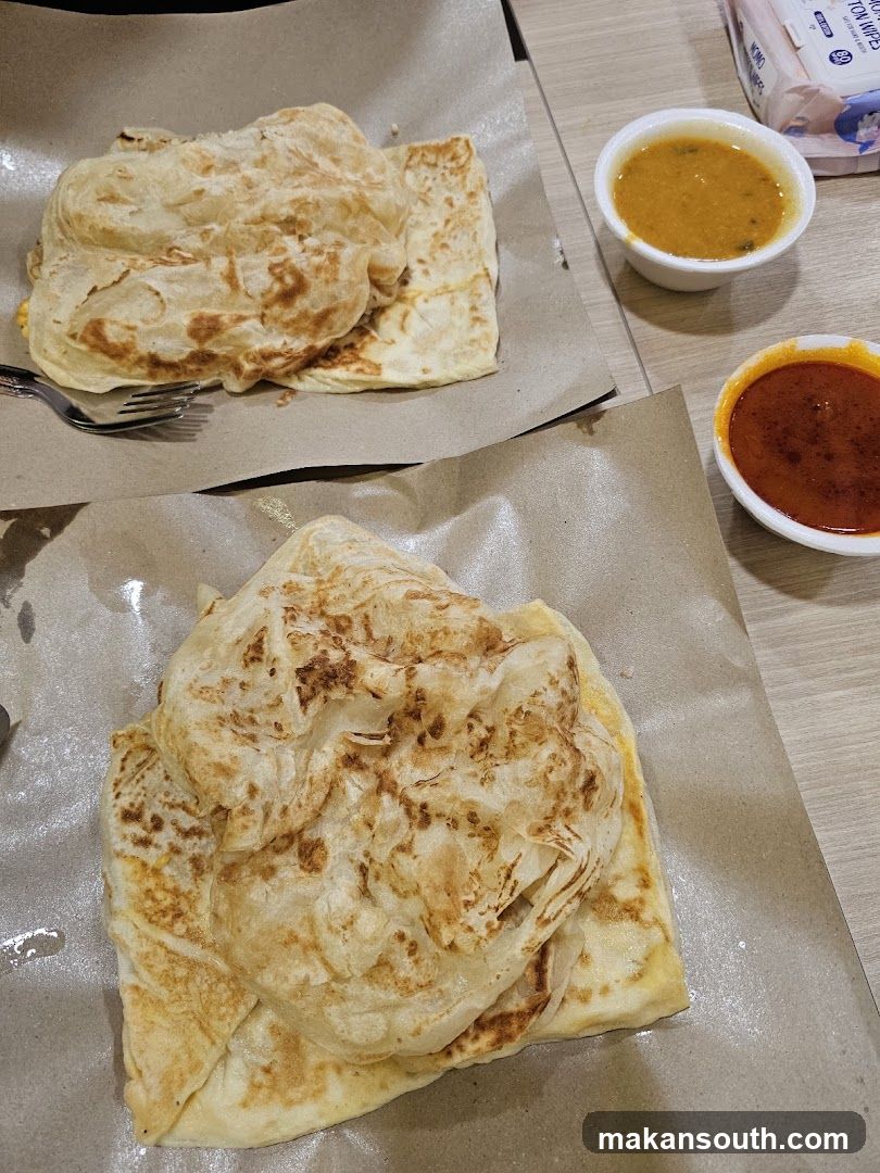 Roti Canai with Sauces