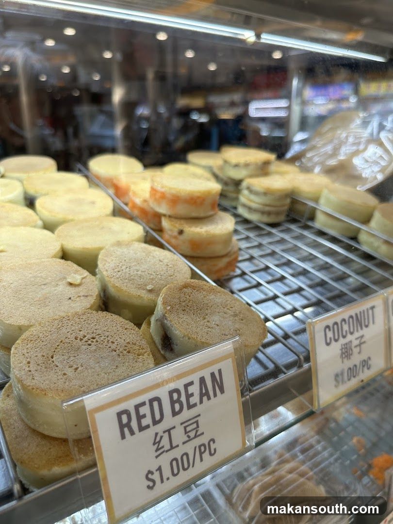 Red Bean and Coconut Cakes