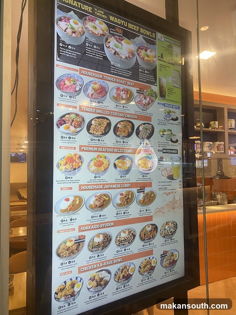 Japanese Restaurant Menu Board