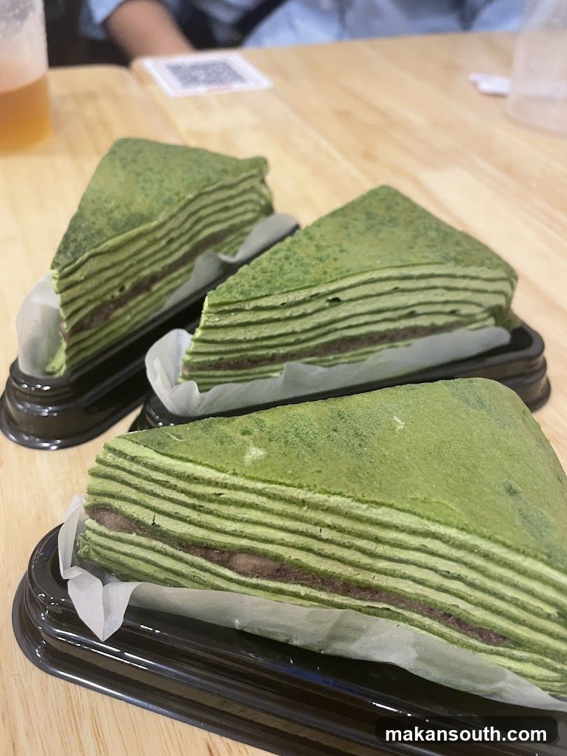 Matcha Layer Cake Slices