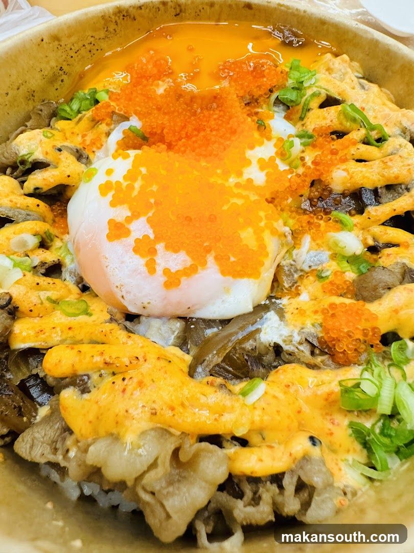 Gyoza Bowl with Egg and Roe