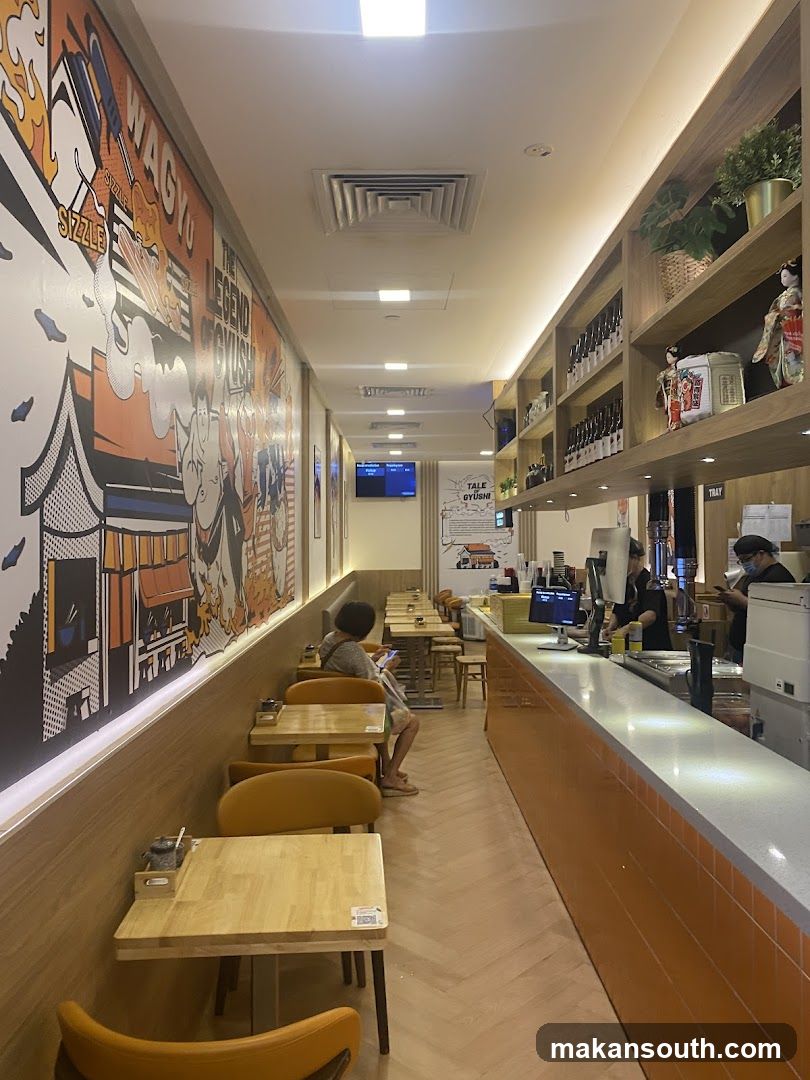 Interior of a restaurant or cafe