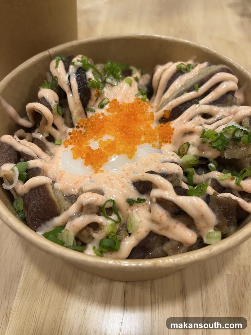 Bowl of food with toppings