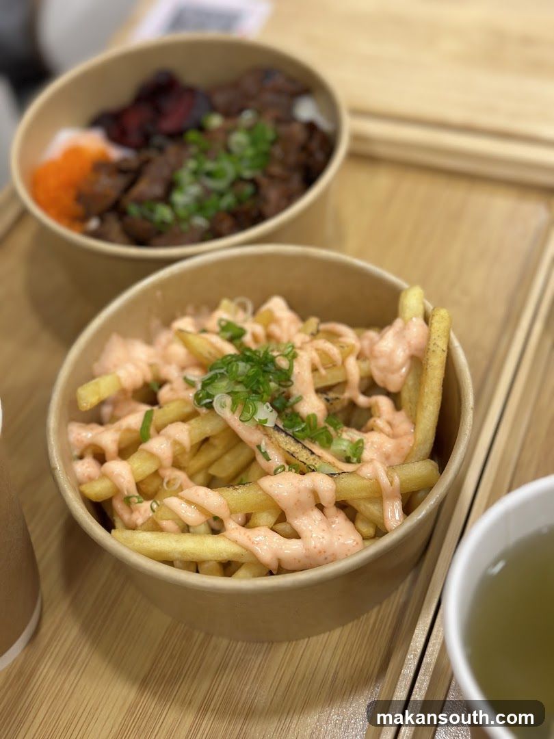Food Bowls with Sauces and Garnishes