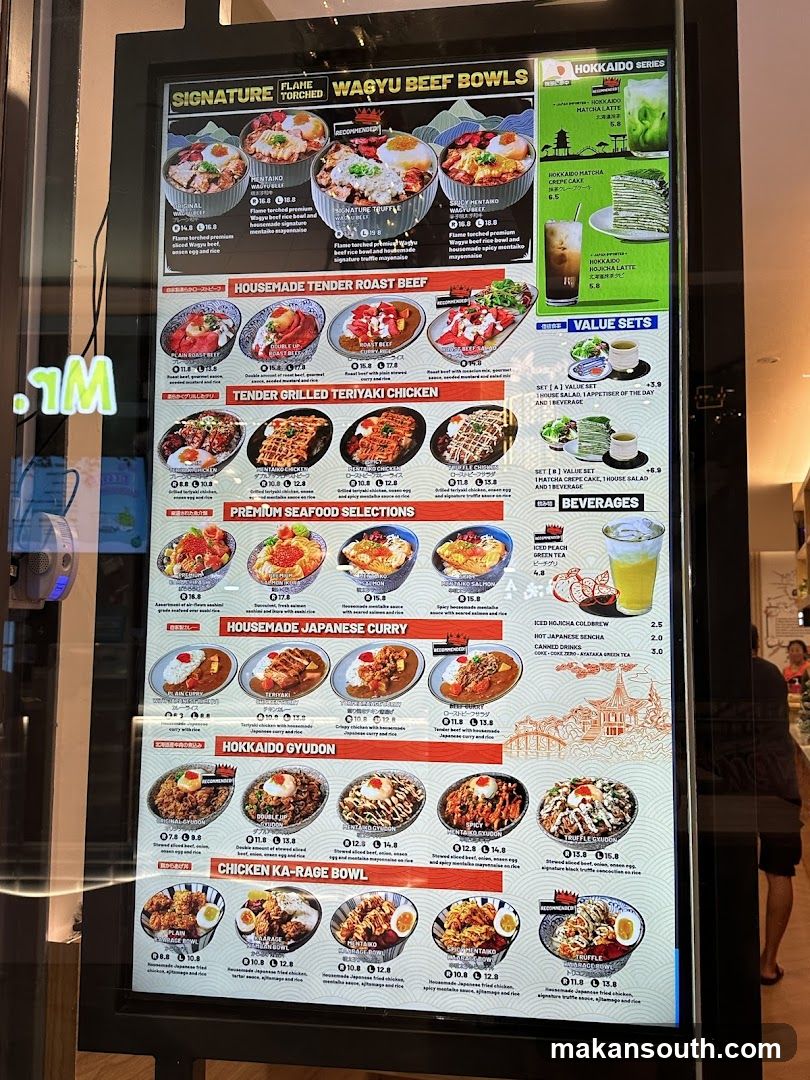 Japanese Restaurant Menu Board