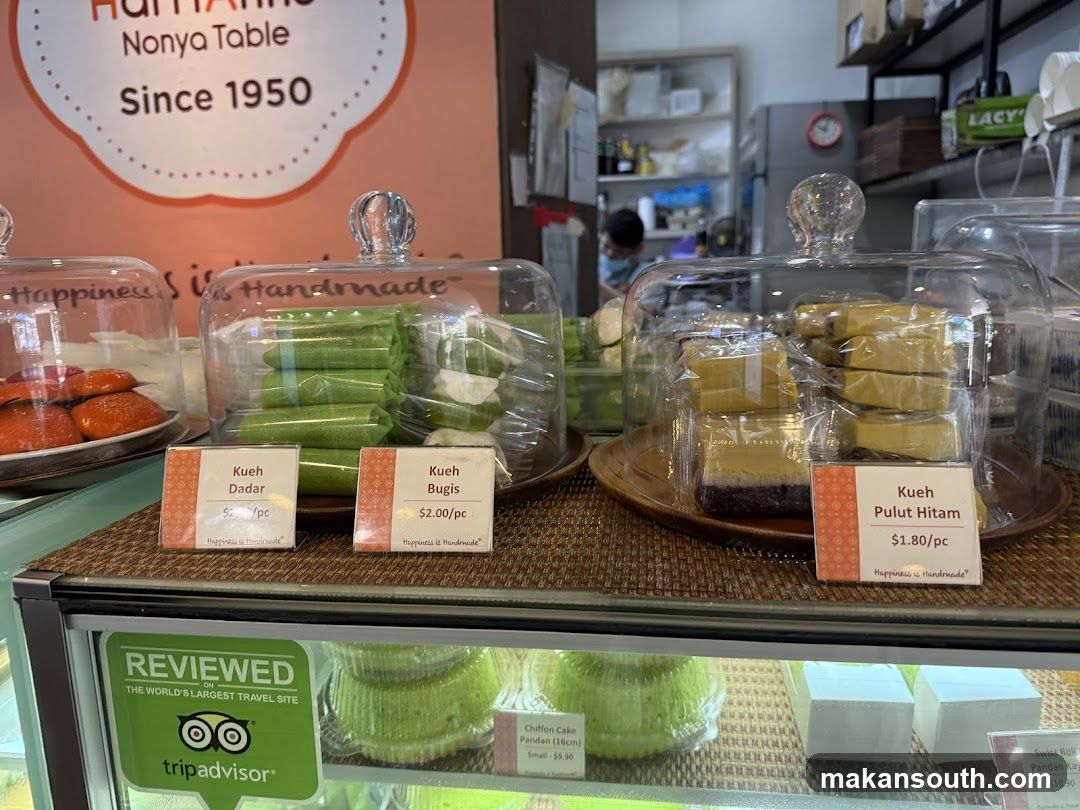 Kueh Display at Nonya Table