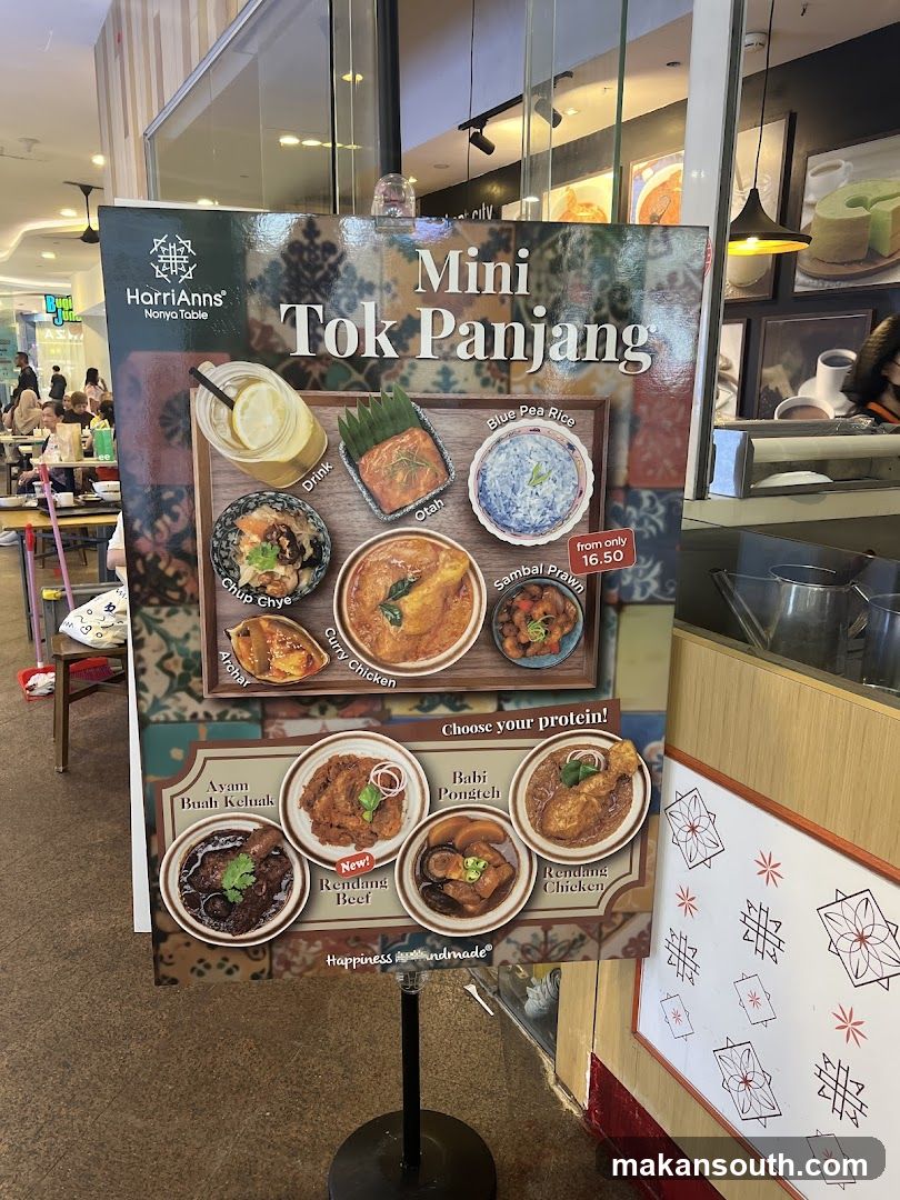 Mini Tok Panjang Menu Board