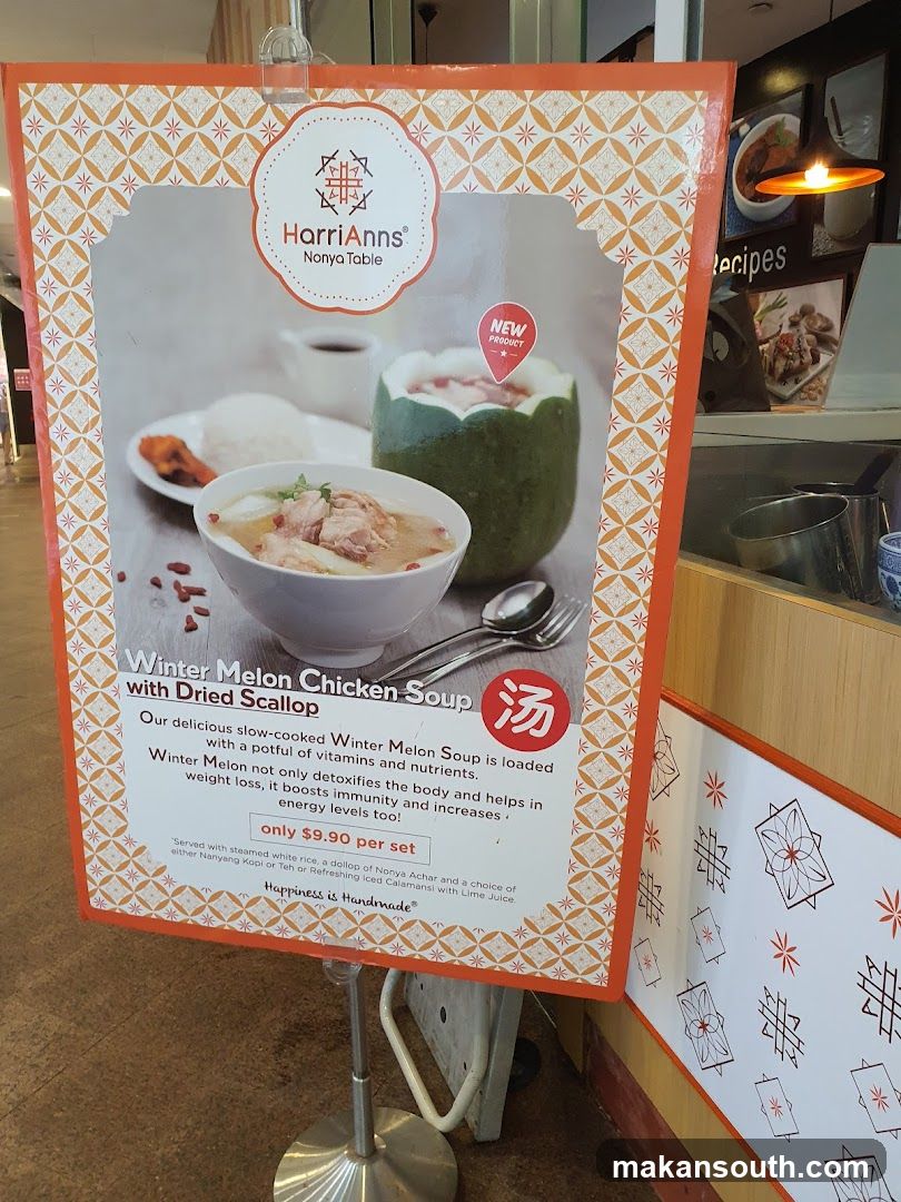 HarriAnn's Nonya Table Winter Melon Chicken Soup Ad