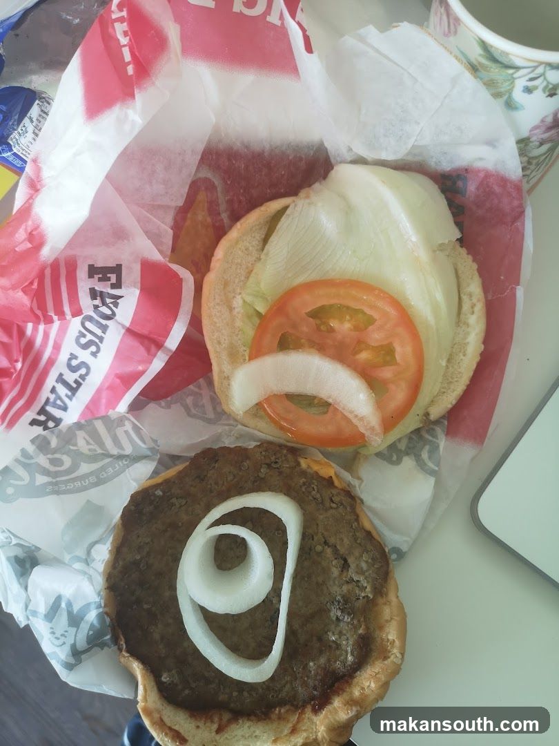 Burger Components on Packaging
