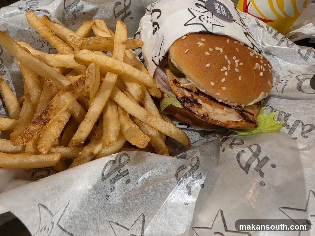 Burger and Fries Meal