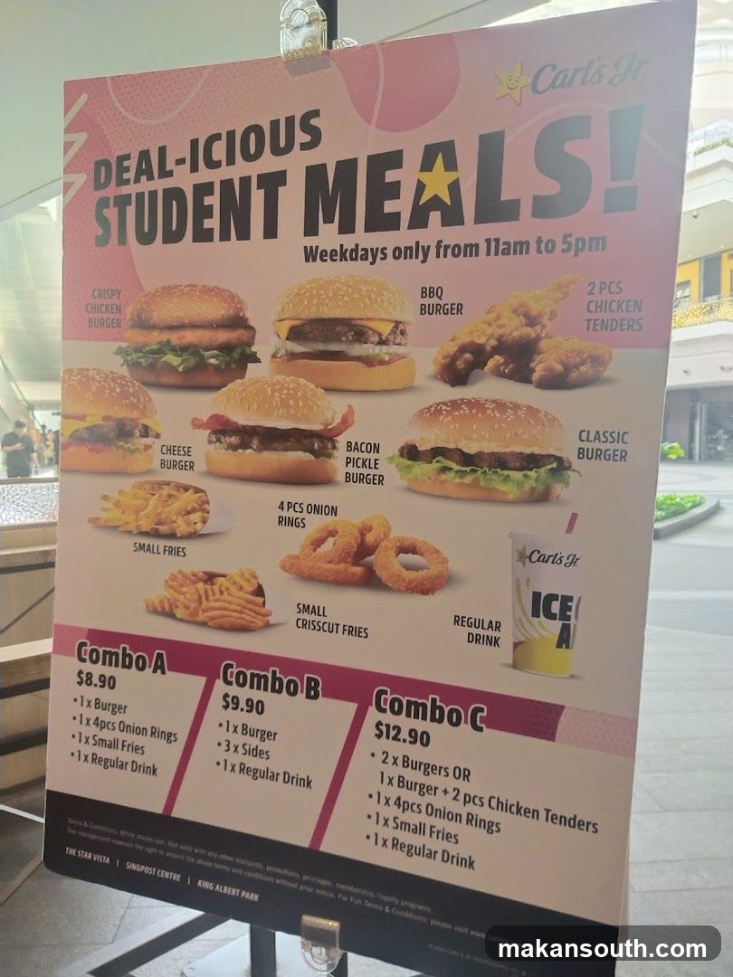 Carl's Jr Student Meals Promo