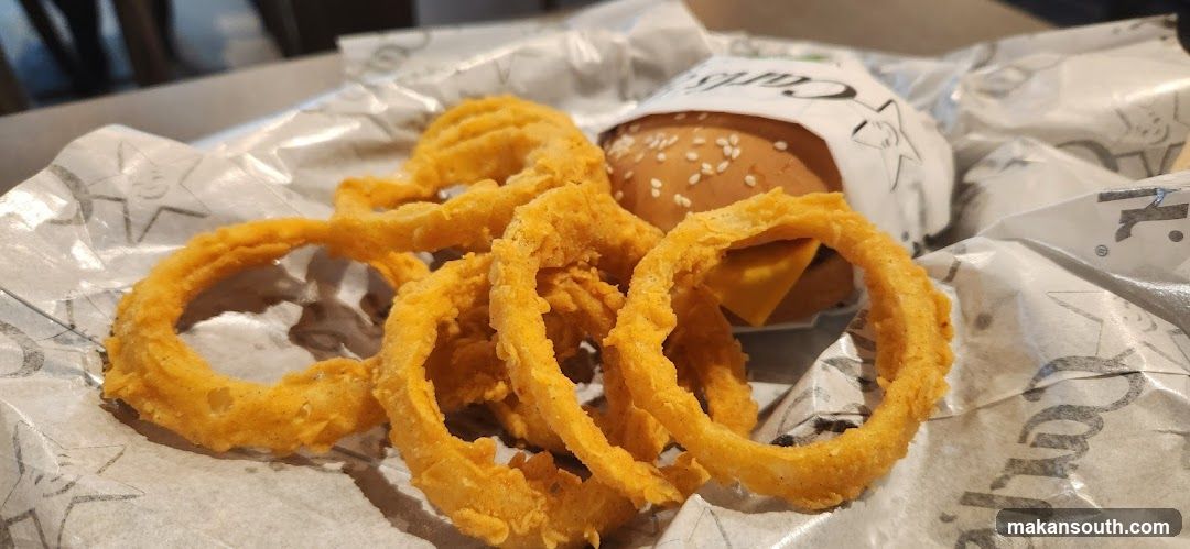 Onion Rings and Burger