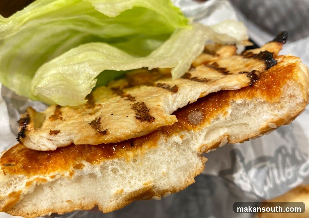 Grilled Chicken Sandwich with Lettuce