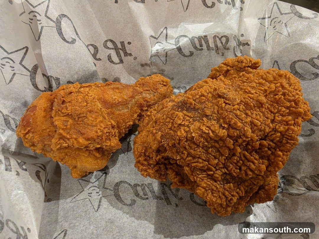 Fried Chicken on Wrapping Paper