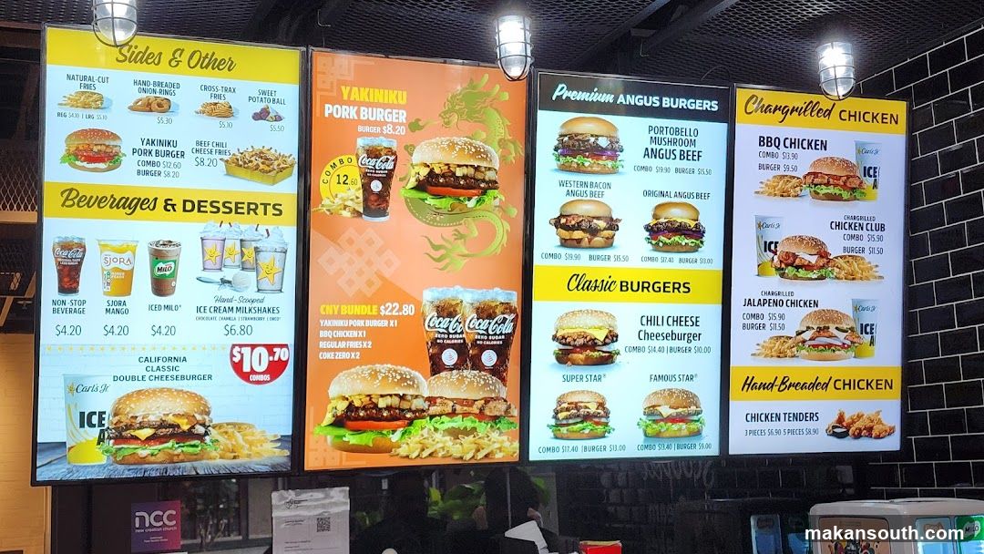 Fast Food Menu Board