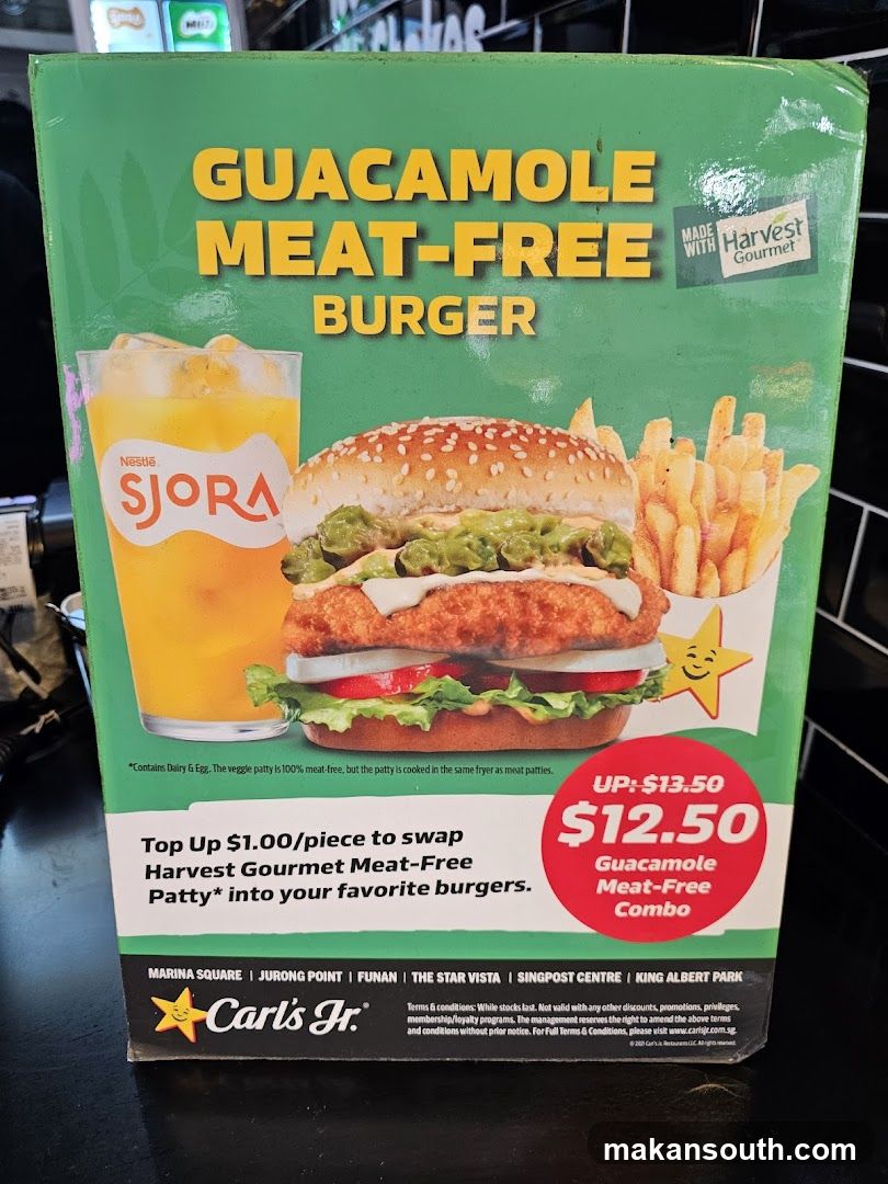 Guacamole Meat-Free Burger Ad