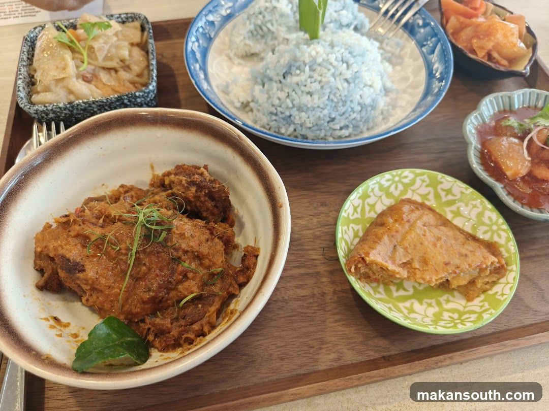 Food Tray with Various Dishes