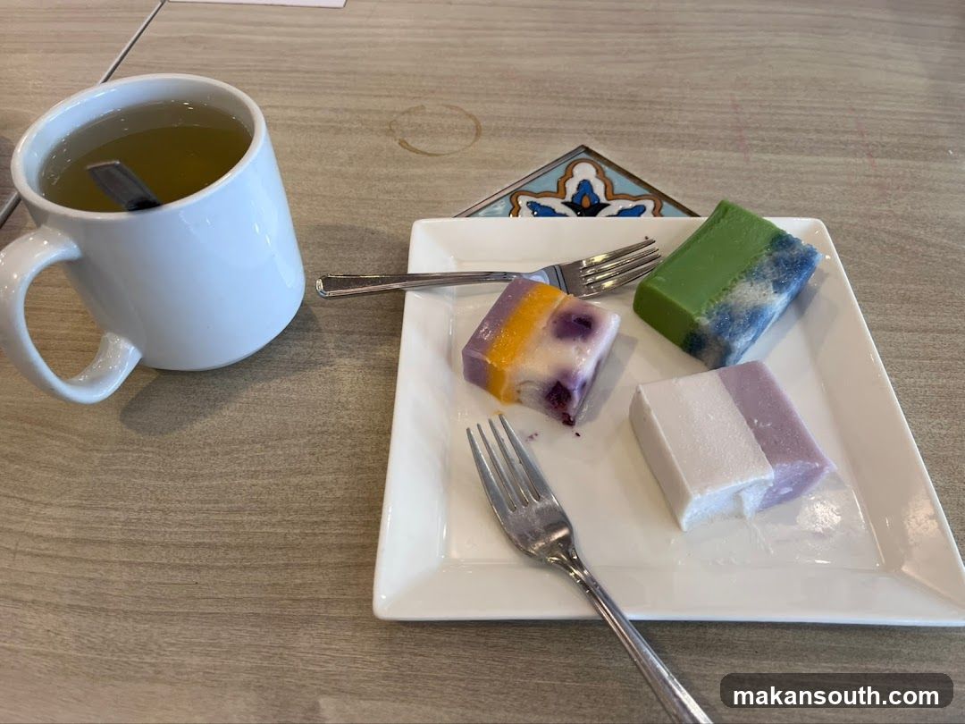 Dessert and Tea on Table