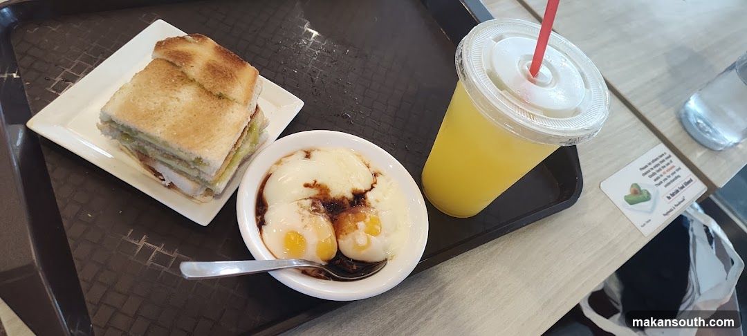 Breakfast Tray with Toast and Eggs