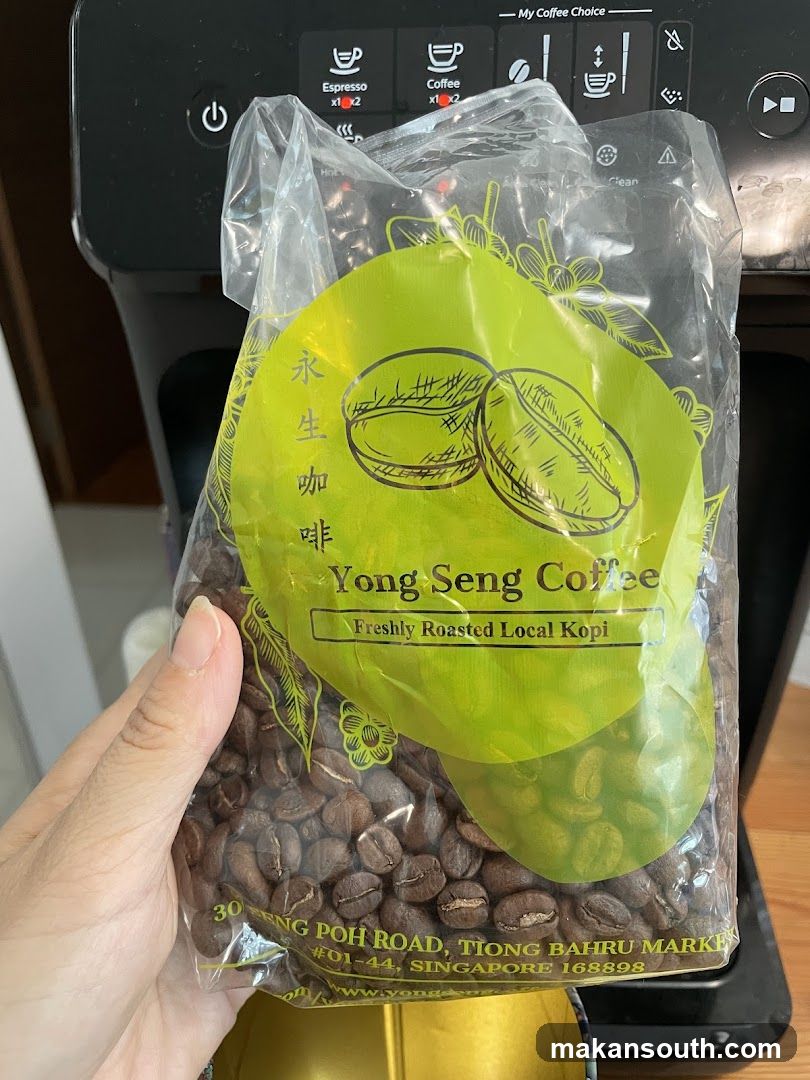 Bag of Yong Seng Coffee Beans