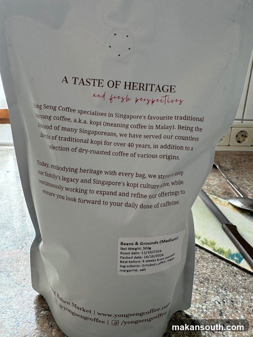 Yong Seng Coffee Product Packaging
