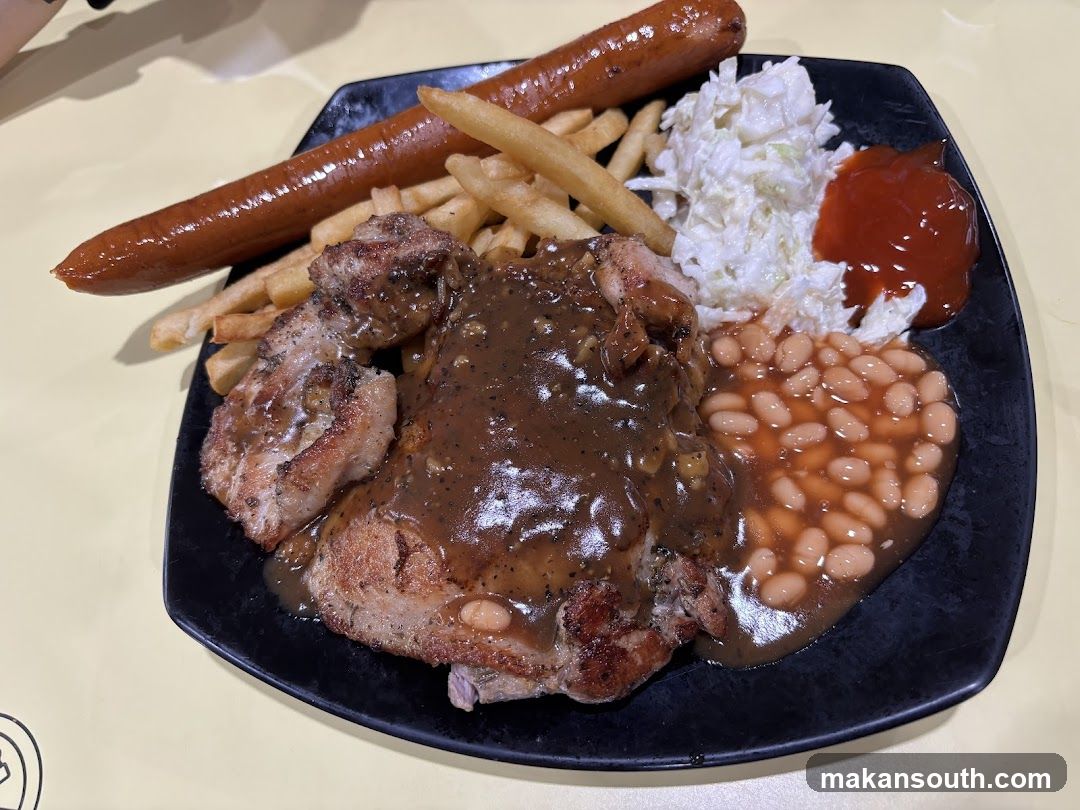 Sausage and Steak Plate with Sides