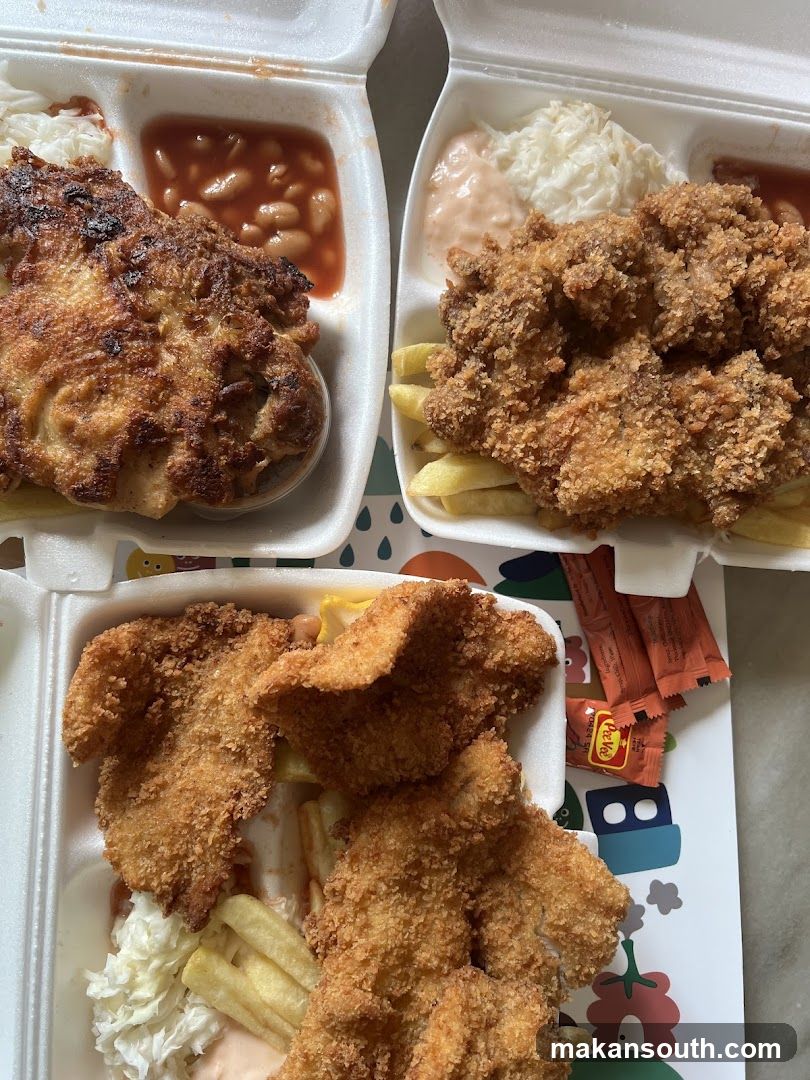 Fried Chicken and Fries Meal
