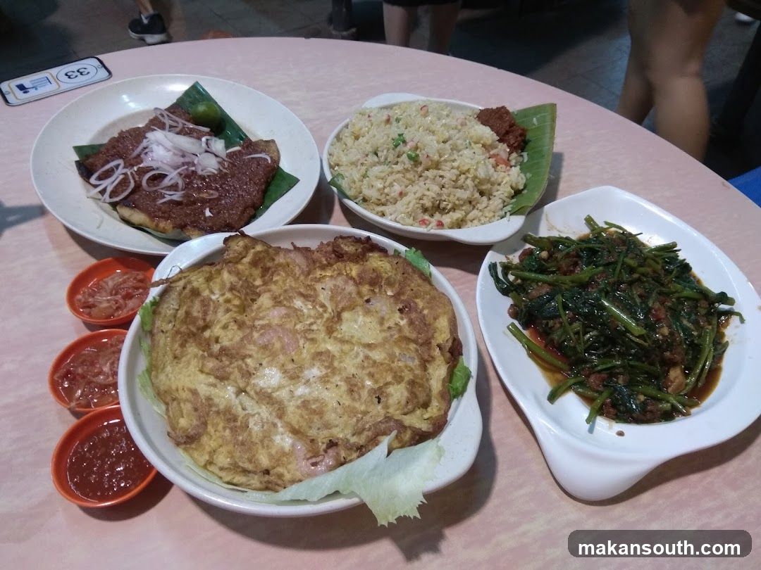 Food Table with Various Dishes