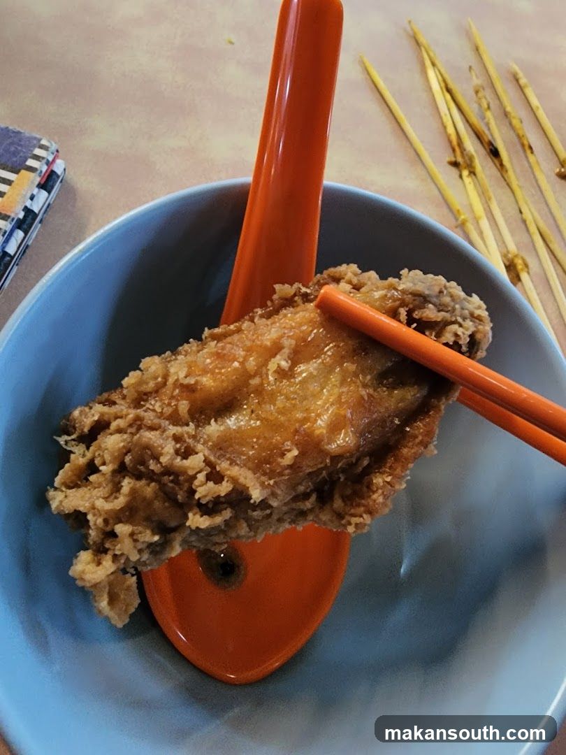 Fried Chicken with Chopsticks
