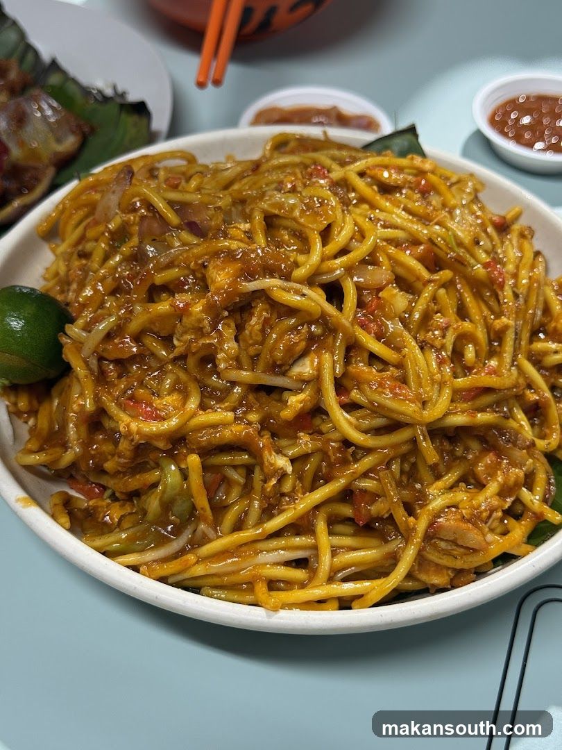 Noodle Dish with Sauce and Lime