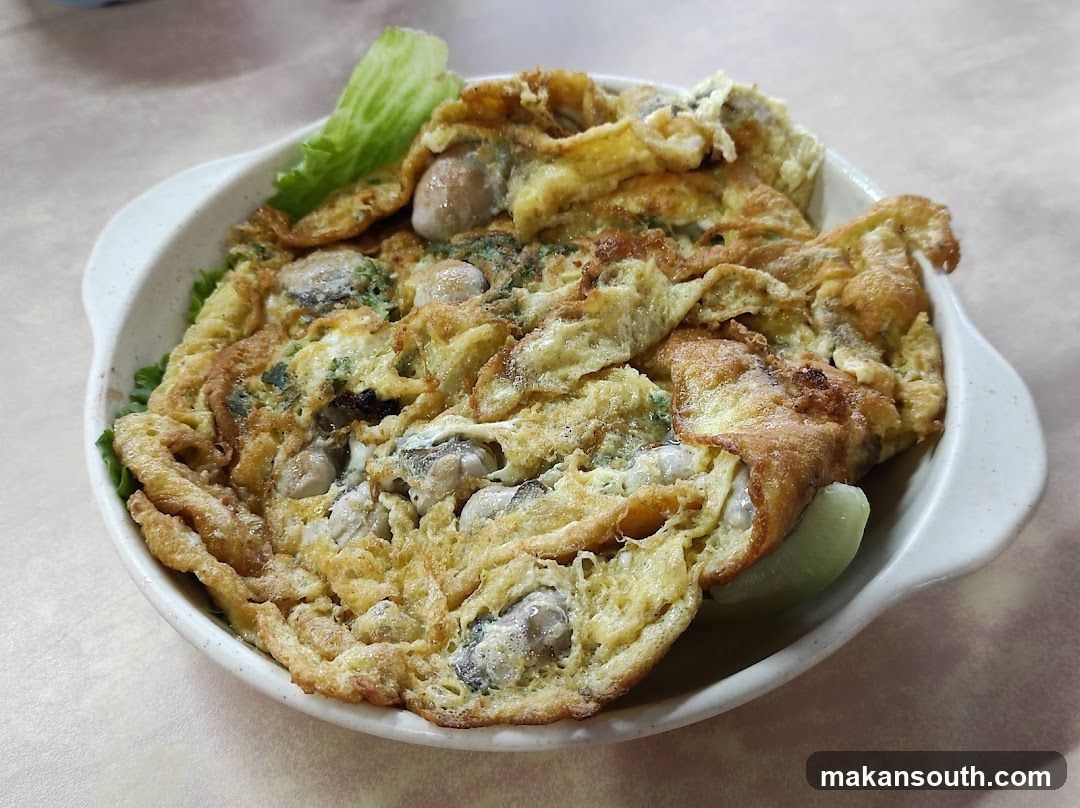 Oyster Omelette Dish