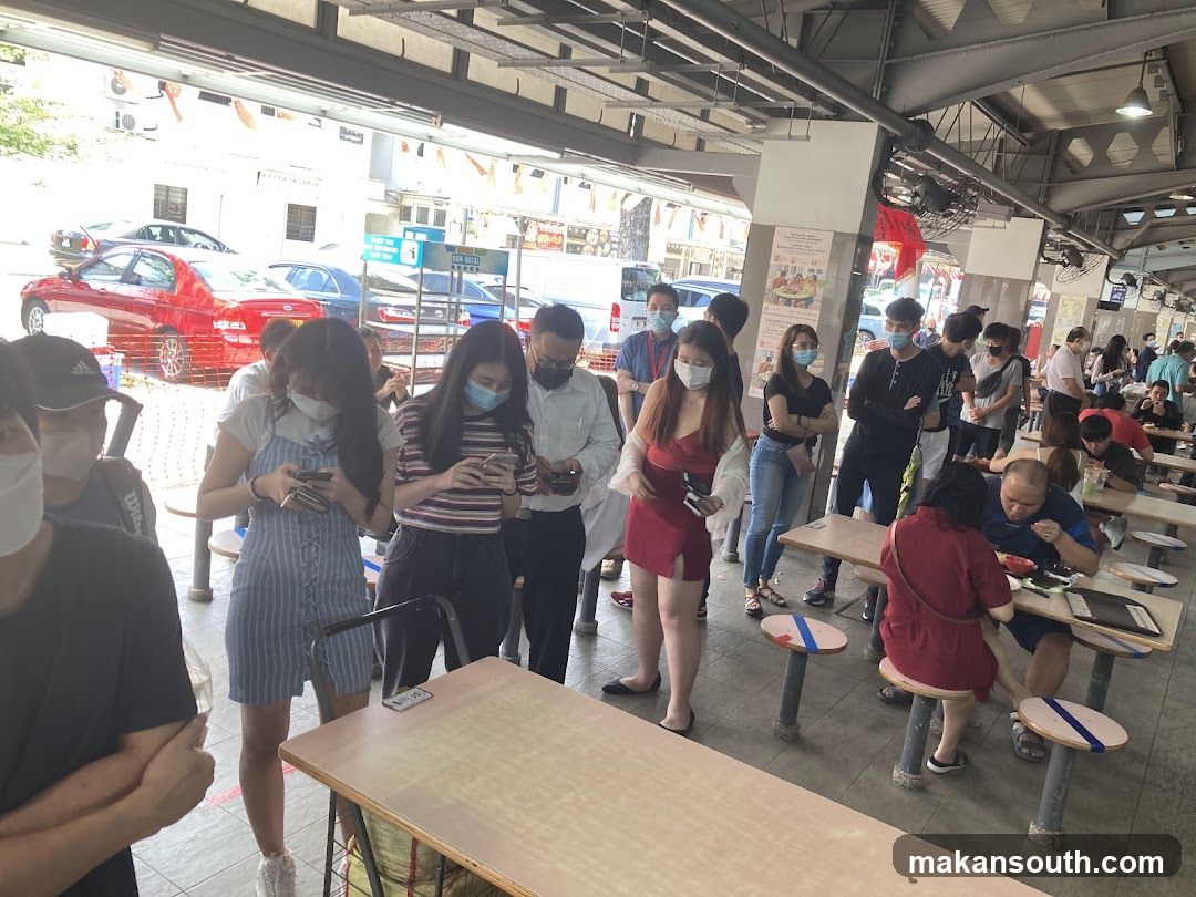Crowded Food Court Scene
